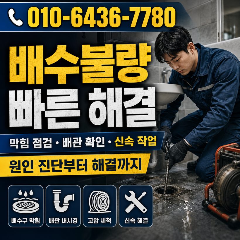 내외동 하수구막힘 빠른출동 4