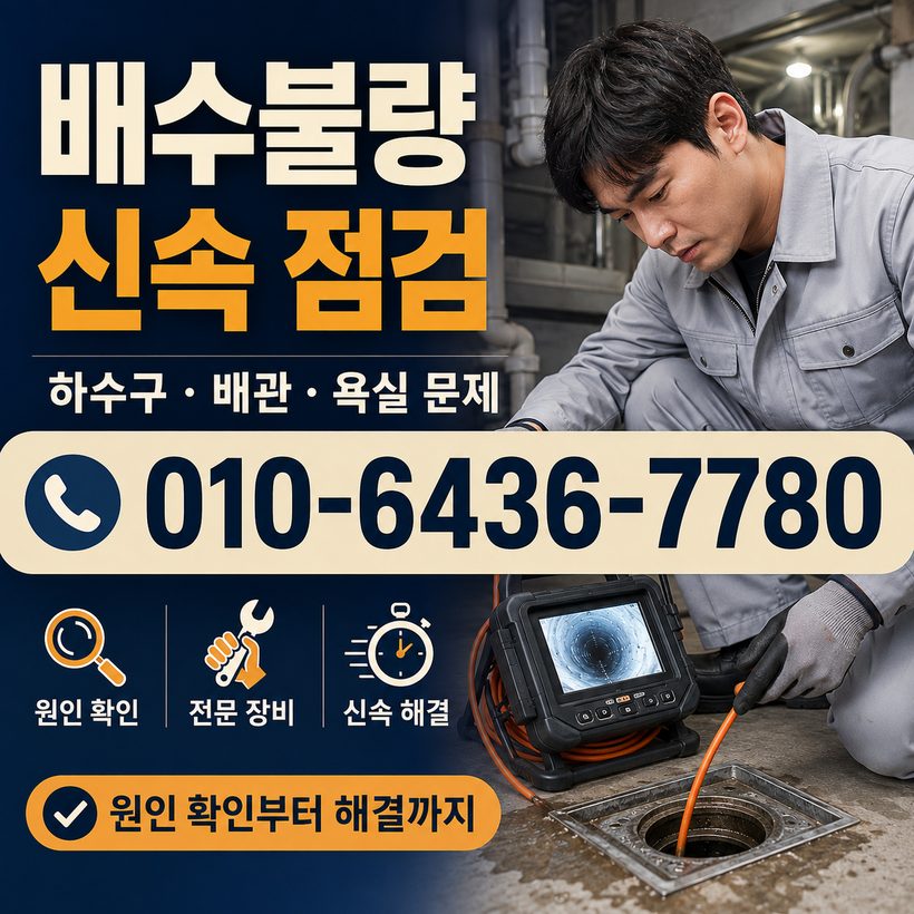 학성동 지역 배관청소 관련 이미지