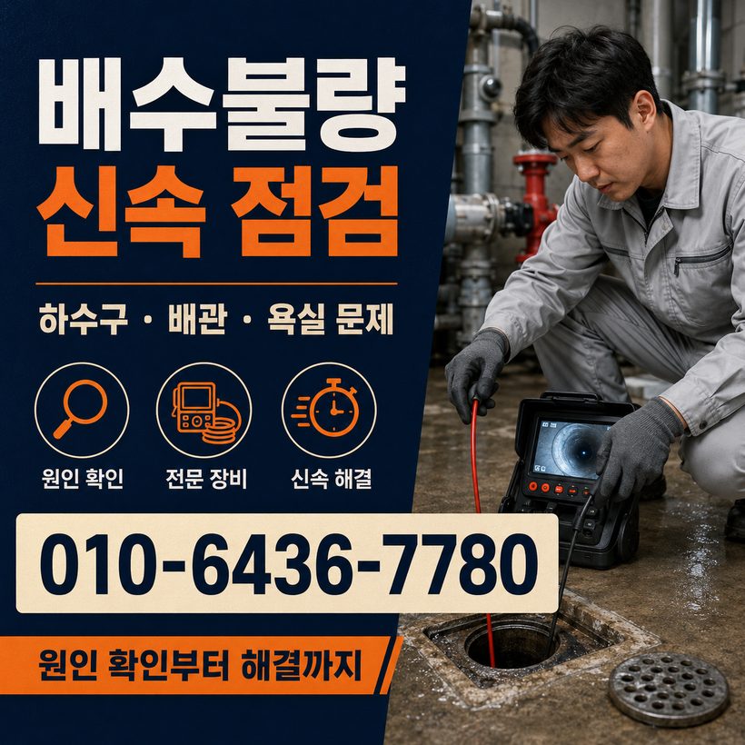 신평동 하수구막힘 빠른출동 1