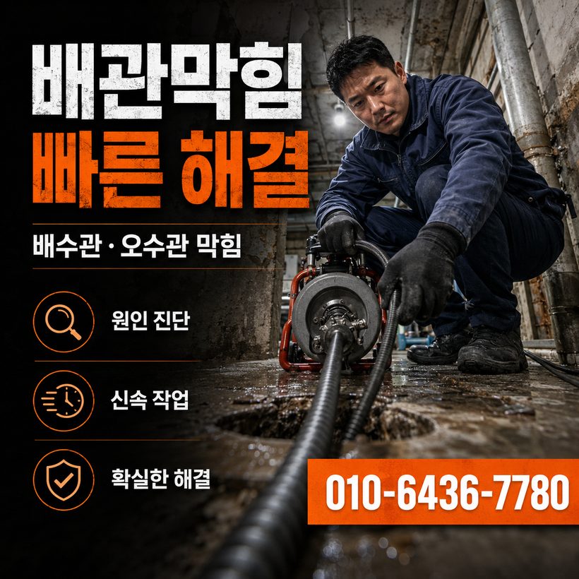 죽도동 하수구막힘 빠른출동 5