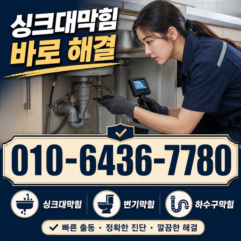 학장동 하수구막힘 빠른출동 4